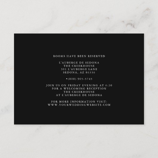 Rustieke Crow Lovers Informatiekaartje (Achterkant)