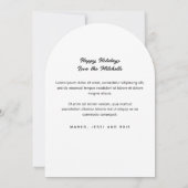 Rustieke Cursieve Vrede en Joy Vakantie Fotokaart Kaart (Achterkant)