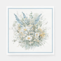 Rustieke Daisies & Blauw Bloemen Vrijgezellenfeest