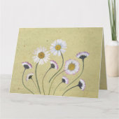 Rustieke  Daisies Eenvoudig ontwerp Kaart (Voorkant)
