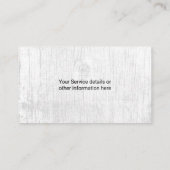 Rustieke Daisy Floral Salon Spa afspraak Afsprakenkaartje (Achterkant)