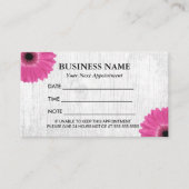 Rustieke Daisy Floral Salon Spa afspraak Afsprakenkaartje (Voorkant)