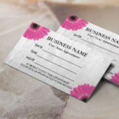 Rustieke Daisy Floral Salon Spa afspraak Afsprakenkaartje