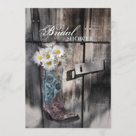 Rustieke Daisy western land cowboy vrijgezellenfee Kaart