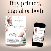 Rustieke Daisy Wildflower Bloemen Huwelijk Kaart