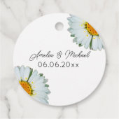 Rustieke Daisy Zomer Bruiloft Save The Date Bedankjes Labels (Achterkant)