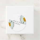 Rustieke Daisy Zomer Bruiloft Save The Date Bedankjes Labels (In situ)
