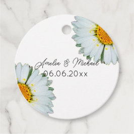 Rustieke Daisy Zomer Bruiloft Save The Date Bedankjes Labels