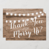 Rustieke Dank Je Dat Je Onze Trouwambtenaar Bent Bedankkaart (Voorkant / Achterkant)