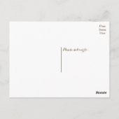 Rustieke dank u Brown Country Wood Wedding Party Briefkaart (Achterkant)