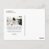 Rustieke dank u zo veel foto bruiloft dank u briefkaart (Achterkant)