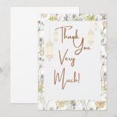 Rustieke Dankkaart Bedankkaart (Voorkant / Achterkant)