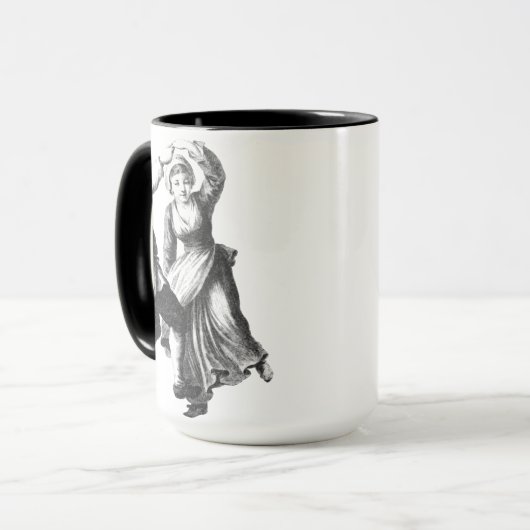 Rustieke dans Folk Art Coffee Mok Cup (Voorkant links)