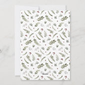 Rustieke Decking Nieuwe Zalen Bewegende Aankondigi Feestdagenkaart (Achterkant)