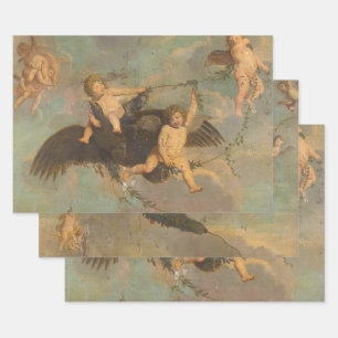 rustieke decoupage angels engel cherub inpakpapier vel