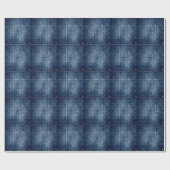  Rustieke Deep Blue Denim Gift Cadeaupapier (Vlak)
