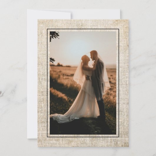 Rustieke delicate acryl bloemen foto dank u notitiekaartje (Achterkant)