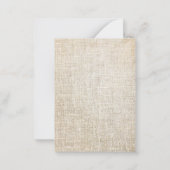 Rustieke delicate acryl bloemenbruiloft dank u notitiekaartje (Achterkant)