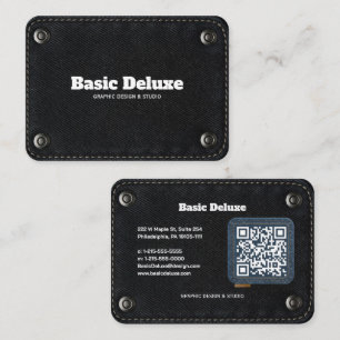 Rustieke denim patch visitekaartje Donkere jeans