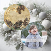 Rustieke Denneappel Chistmas om de Kaart van de