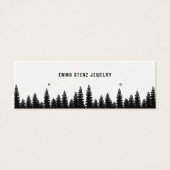 Rustieke dennen · Earring Hoops Studs Display Kaar Mini Visitekaartjes (Voorkant)