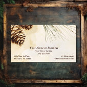 Rustieke dennenappel | Bospijnboomtak Visitekaartje