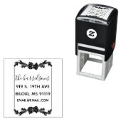 Rustieke dennenappel familie zelf-inkt stempel (In situ)