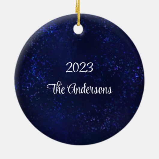 Rustieke dennenappel keramisch ornament (Achterkant)