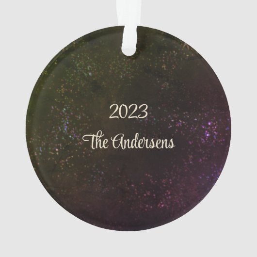 Rustieke dennenappel ornament (achterkant)