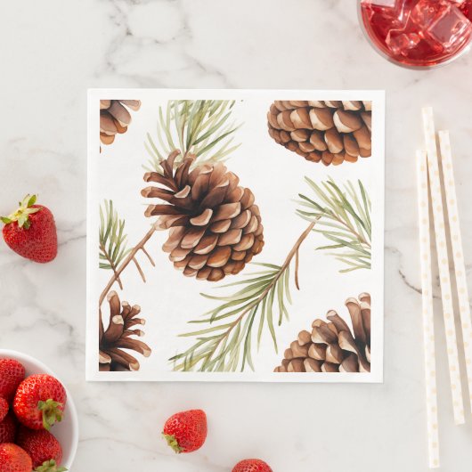 Rustieke dennenappel servet (Insitu)