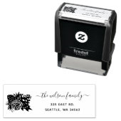 Rustieke dennenappel voor Feestdagen retouradres Zelfinktende Stempel (In situ)