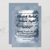 Rustieke dennenbomen Blauwe Winter Wonderland brui Kaart (Voorkant / Achterkant)