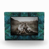 Rustieke dennenbomen dennenbos groen groenblijvend fotoblokken (Voorkant)