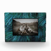 Rustieke dennenbomen dennenbos groen groenblijvend fotoblokken (Voorkant)