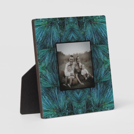 Rustieke dennenbomen dennenbos groen groenblijvend fotoplaat (Voorkant)