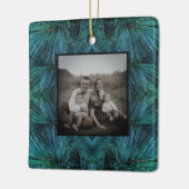 Rustieke dennenbomen dennenbos groen groenblijvend keramisch ornament (Links)