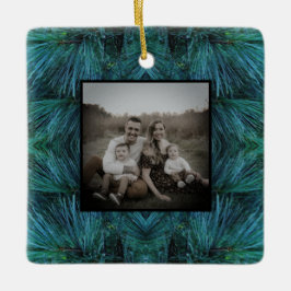 Rustieke dennenbomen dennenbos groen groenblijvend keramisch ornament