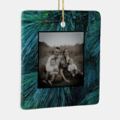 Rustieke dennenbomen dennenbos groen groenblijvend keramisch ornament (Rechts)