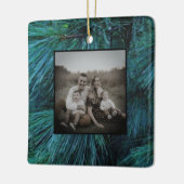 Rustieke dennenbomen dennenbos groen groenblijvend keramisch ornament (Links)