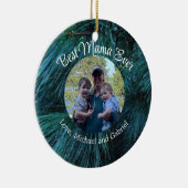 Rustieke dennenbomen dennenbos groen groenblijvend keramisch ornament (Rechts)