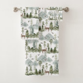 Rustieke dennenbomen Herten Bad Handdoek (Insitu)