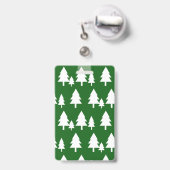 Rustieke dennenbomen | Kampeerleider Badge (Achterkant met uittrekbare clip)