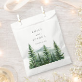Rustieke dennenboom bos bruiloft bedankzakje (Geknipt)