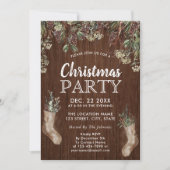 Rustieke dennengroen Waterverf kerstfeest Kaart (Voorkant)