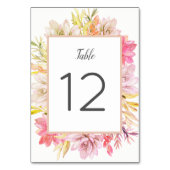 Rustieke Desert Succulenten Tafelnummer Kaarten (Achterkant)