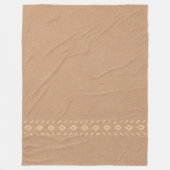 Rustieke diamant trail fleece deken (Voorkant)