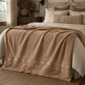 Rustieke diamant trail fleece deken