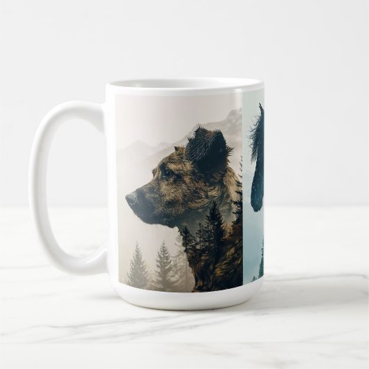 Rustieke Dieren Boslandschap Mokken (Links)