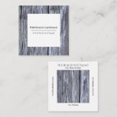 Rustieke distressed grijs hout interieur grunge vierkante visitekaartje (Voorkant / Achterkant)