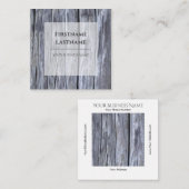 Rustieke distressed grijs hout interieur grunge vierkante visitekaartje (Voorkant / Achterkant)